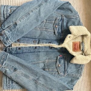 Levi's Light Blue Denim Jacket with Cream Lining